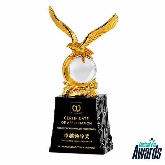 Eagle Legacy | Outstanding Leadership Art Glass Award