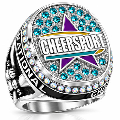 Cheersport Nationals Championship Ring (2020-2023) – Benutzerdefinierter Champion-Ring