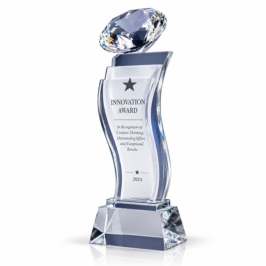 Sleek Prestige | Custom Leadership Excellence Crystal Award