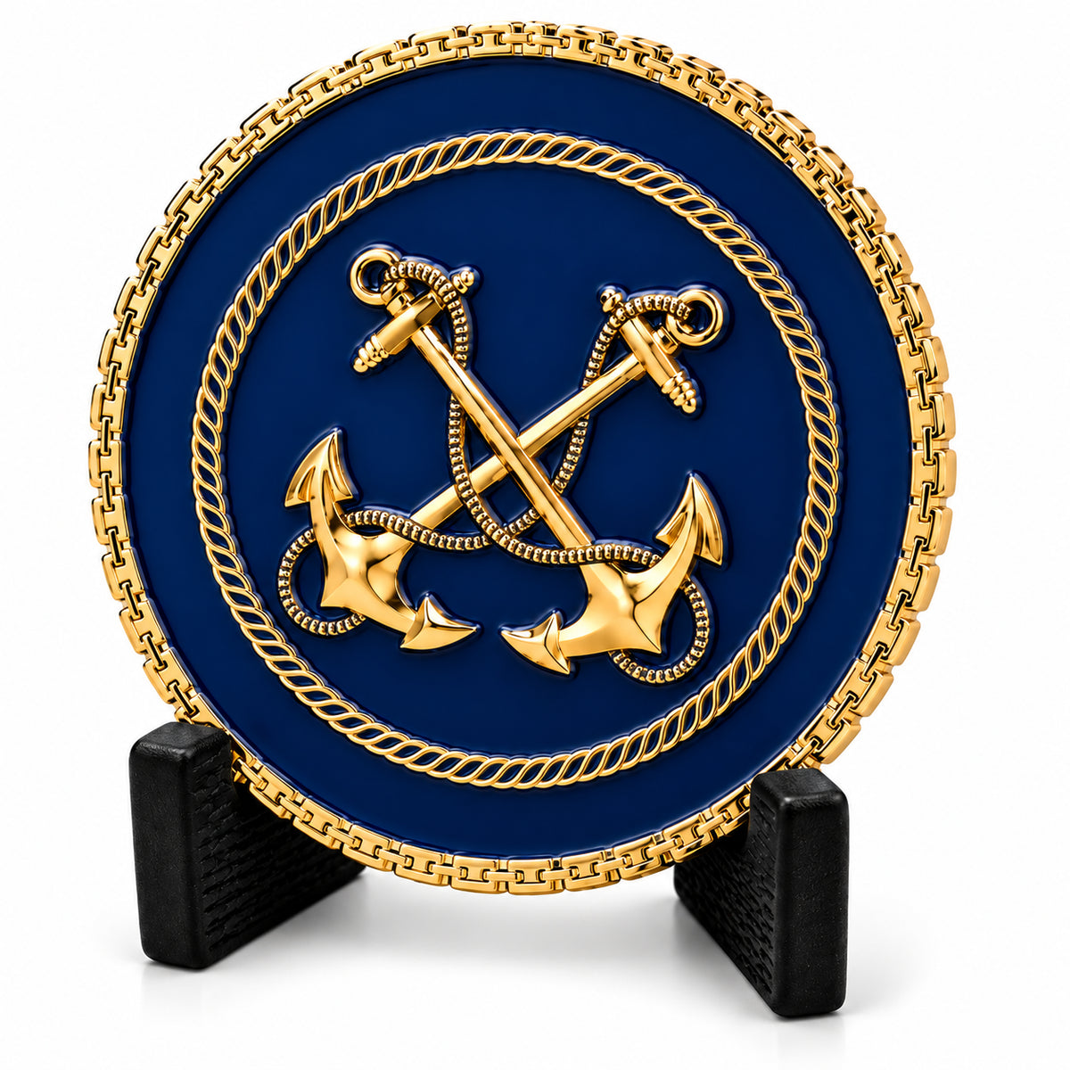 Navy Gold | Custom Navy Challenge Coin Gold Naval Command Recognition