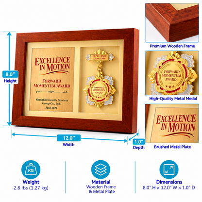 Frontline Valor | Custom Wood Service Recognition Award