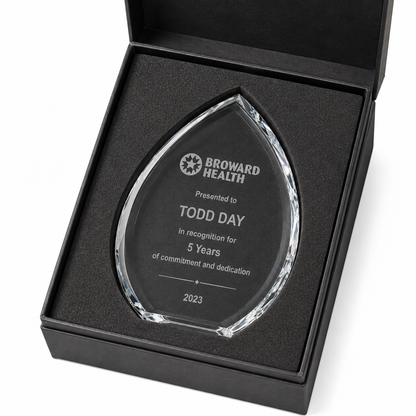 Eclipse Teardrop | Employee Service Crystal Award
