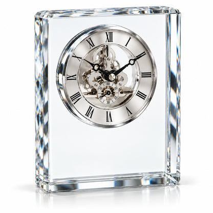 Aurora Excellence | Custom Crystal Clock Recognition Award