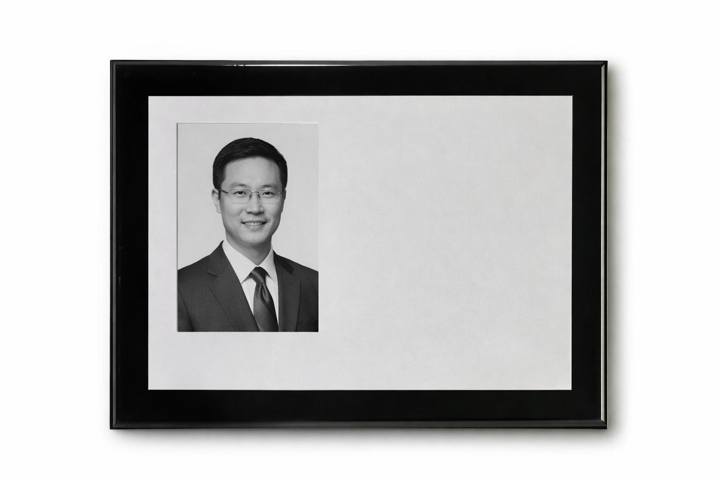 Ebony Impact Portrait Plaque