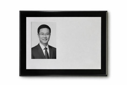 Ebony Impact Portrait Plaque