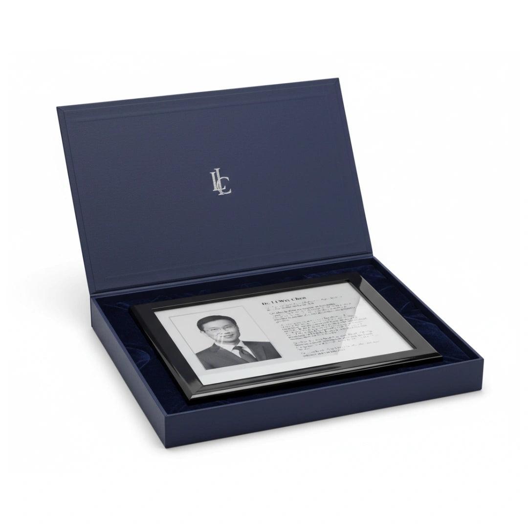 Ebony Impact Portrait Plaque