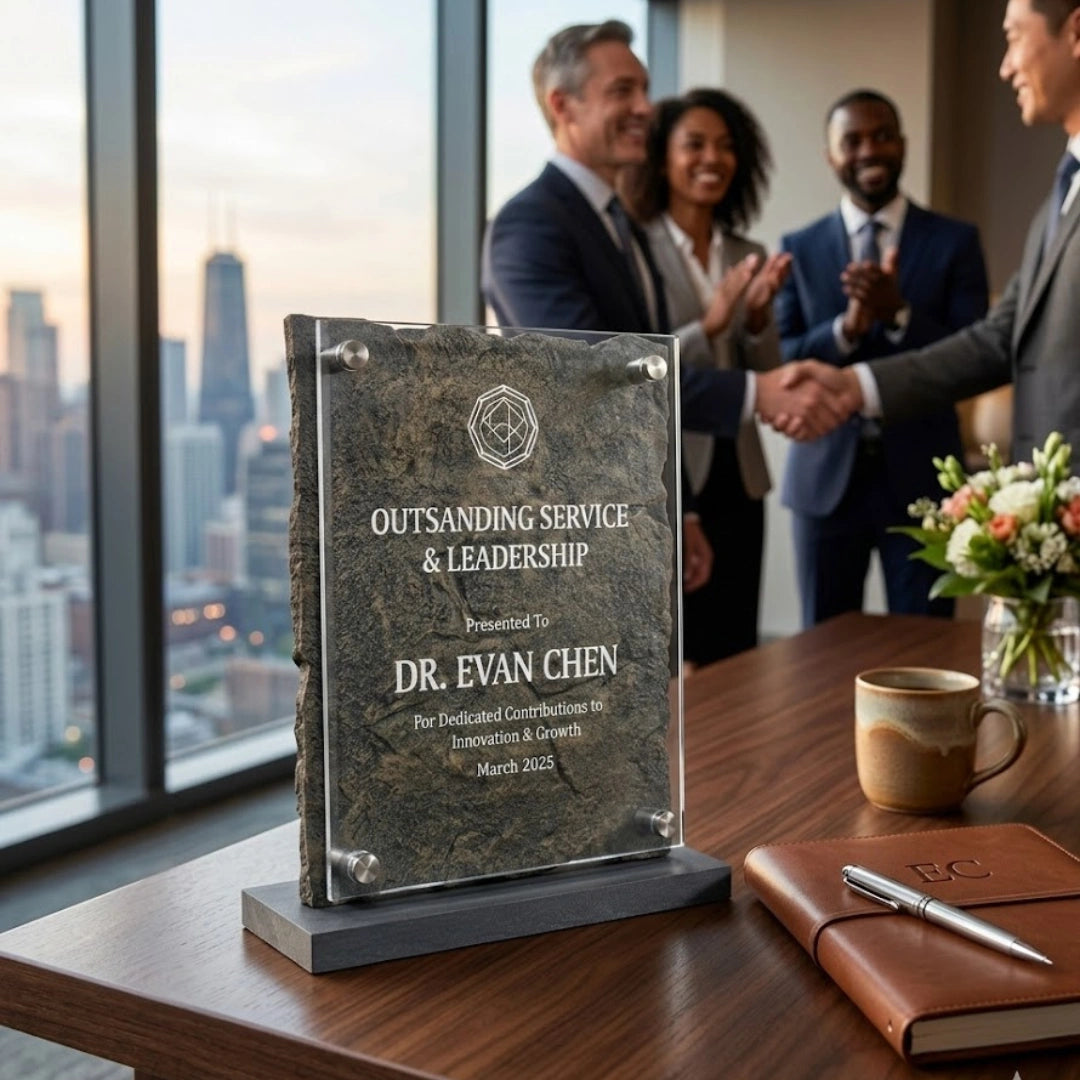 Slate Industrial Elite Plaque