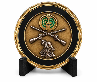 Kundenspezifische militärische Challenge Coin – Antikmessing 3D Army Recognition Coin mit Epoxidbeschichtung
