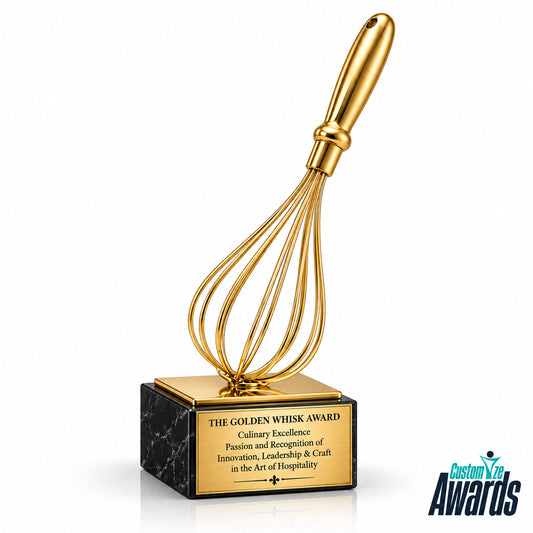 Golden Whisk | Personalized Hospitality and Chef Appreciation Trophy