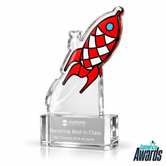 Rocket Ascent | Custom Hospitality Achievement Acrylic Award