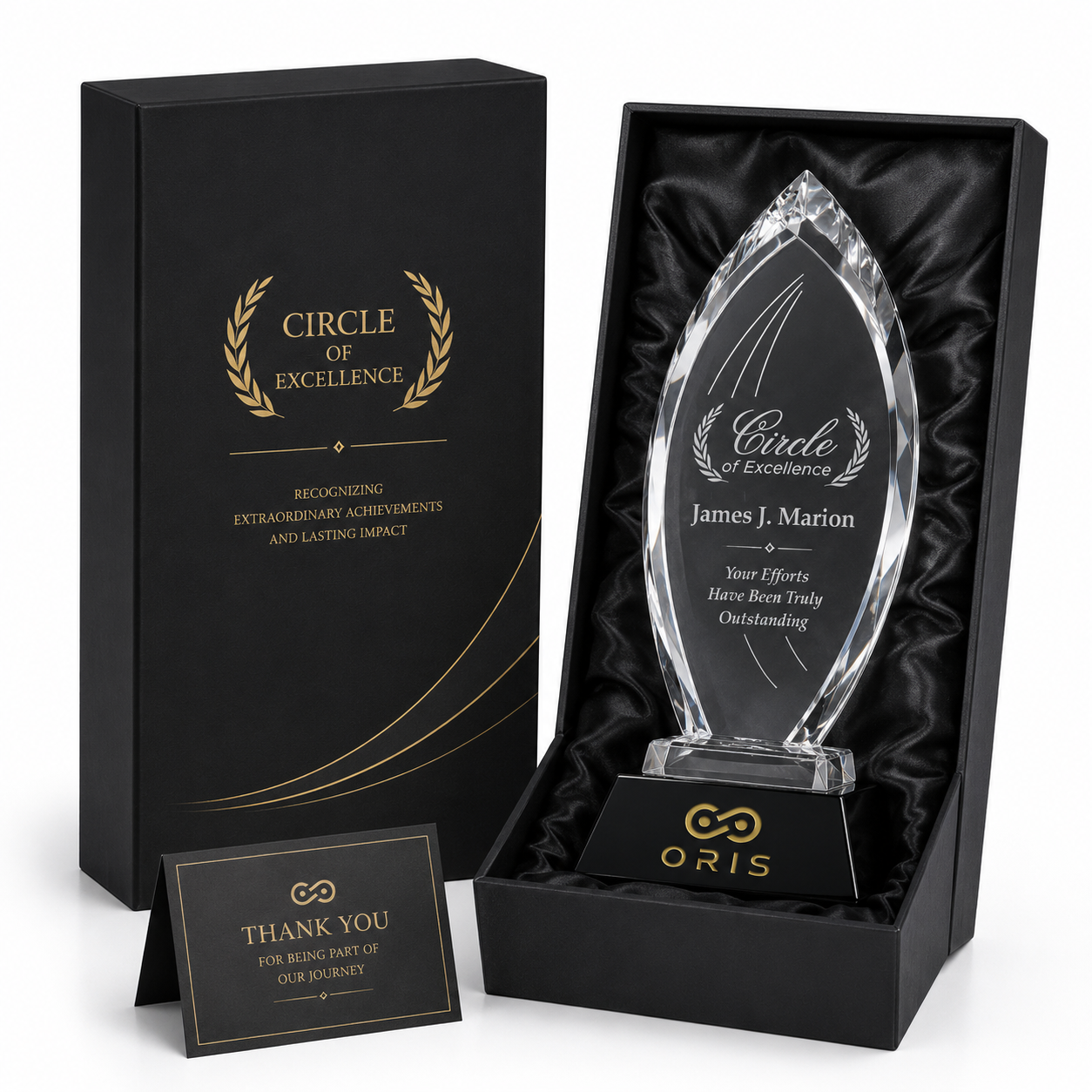Personalized Majestic Crystal Award