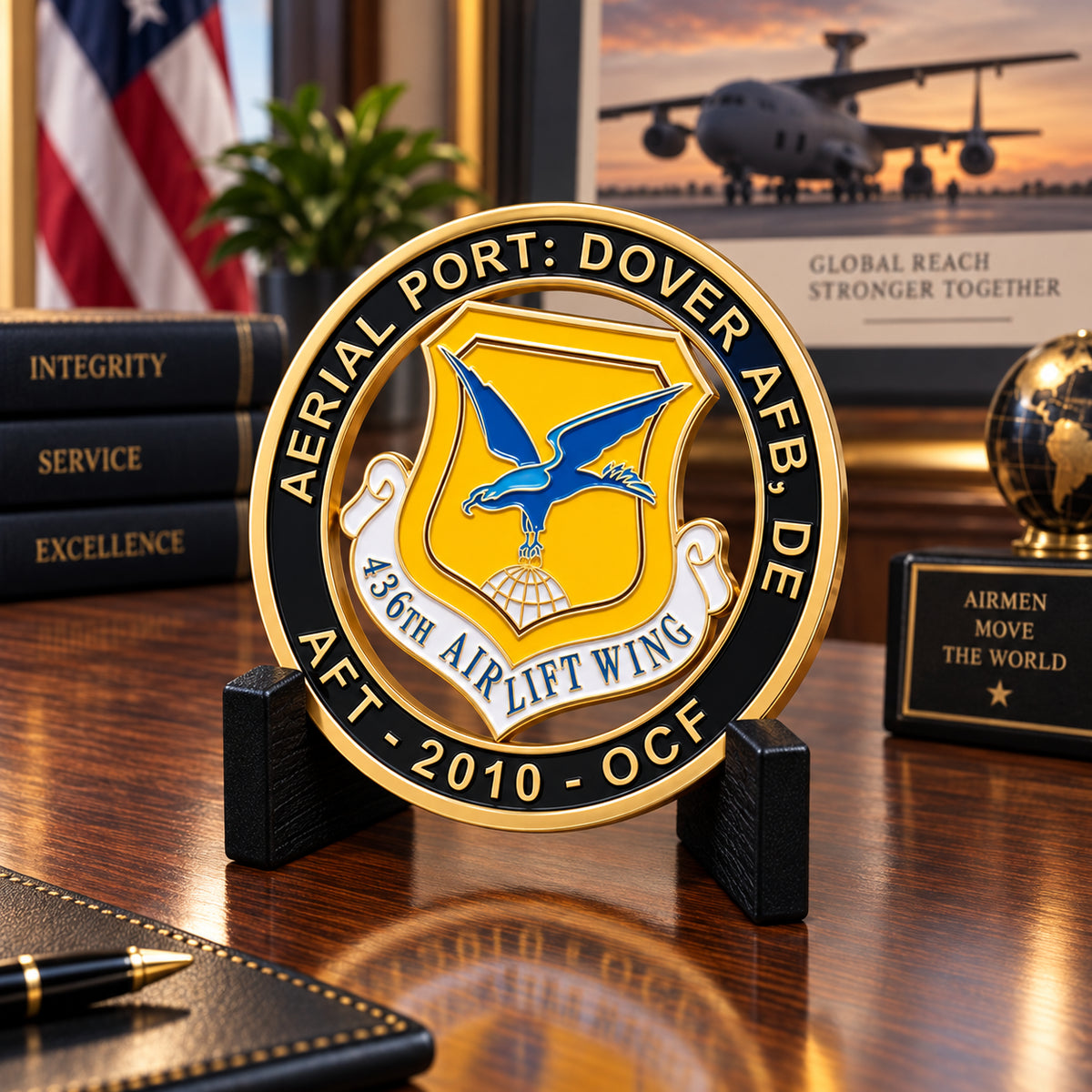Air Force Challenge | Personalized Gold Air Force Service Recognition Coin