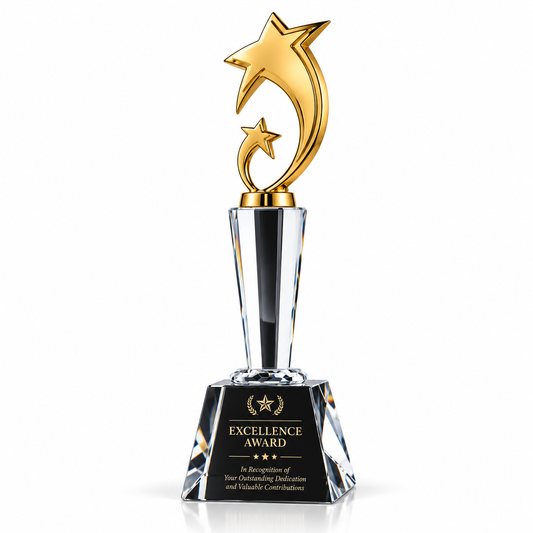 Radiant Summit | Custom Crystal Excellence Award Trophy
