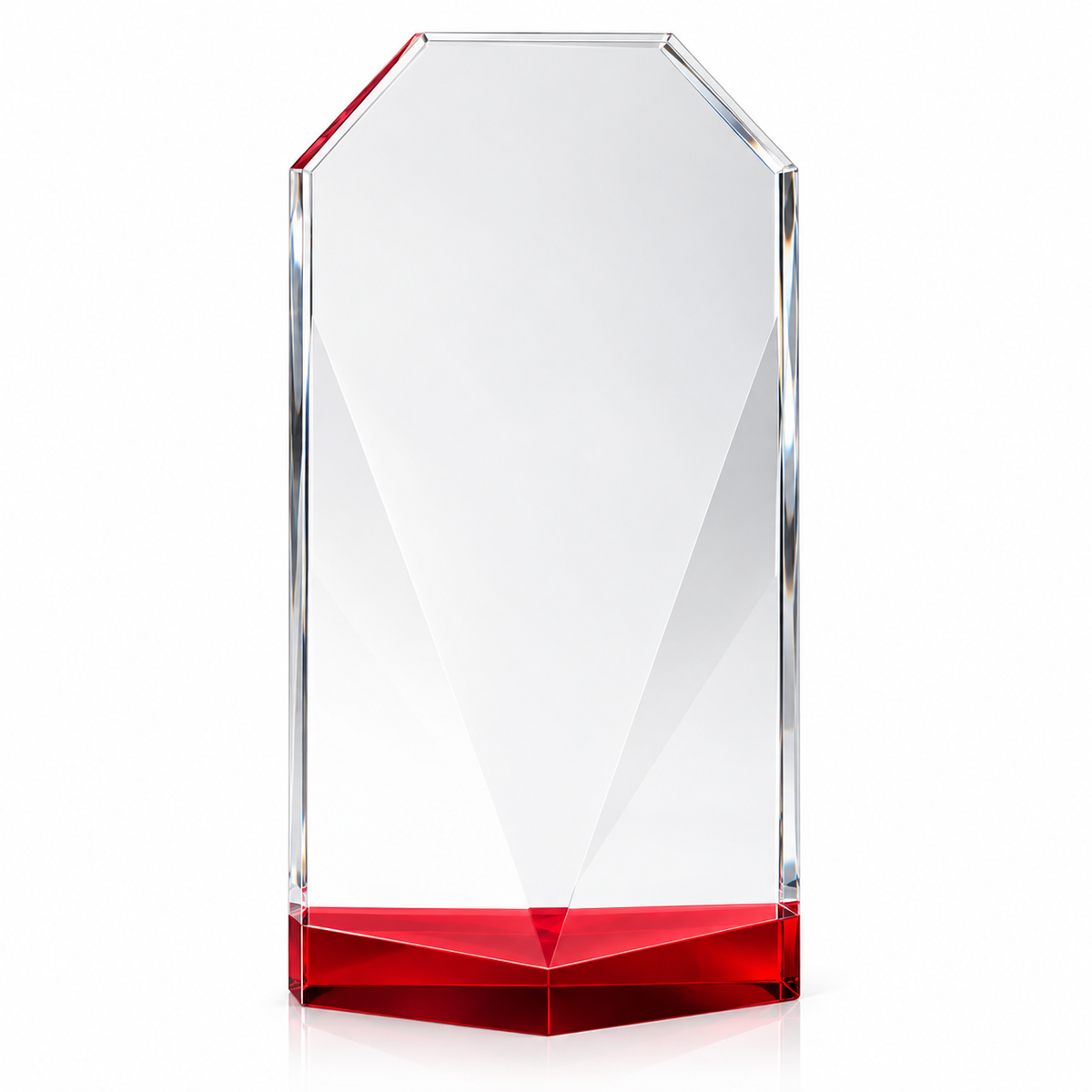 Diamant Rouge | Trophée de reconnaissance en cristal gravé et personnalisé