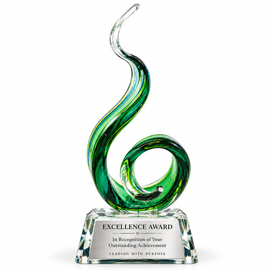 Emera Fly | Custom Art Glass Achievement Award