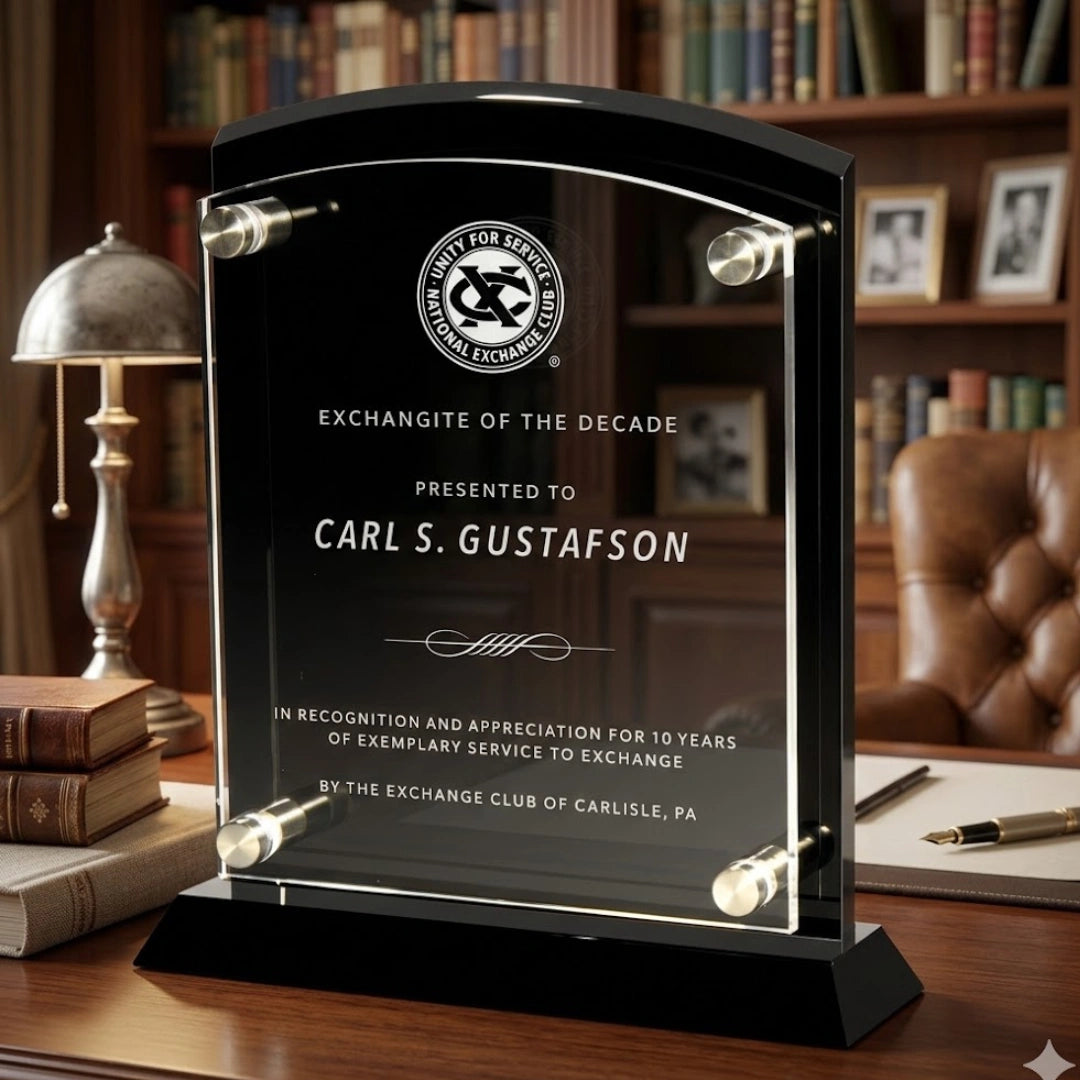 Floating Arc Plaque