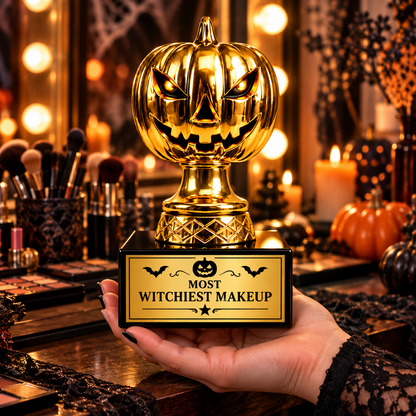 Midnight Glam | Customized Halloween Makeup Recognition Trophy