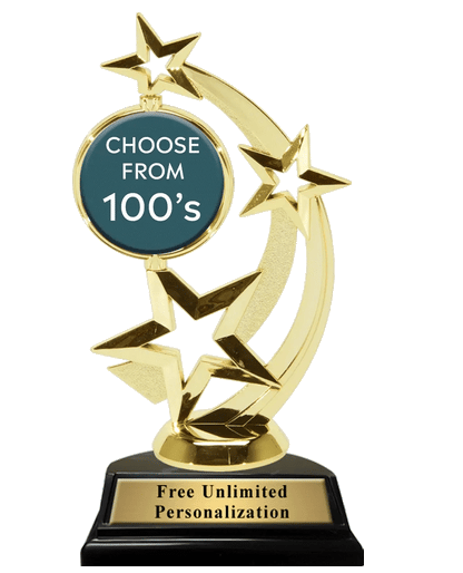 Gold Astro Spinner Custom Trophy (Premium Edition)