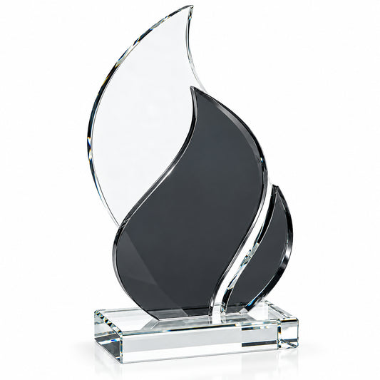 Leaf Acrylic | Custom Glass Plaque for Employees