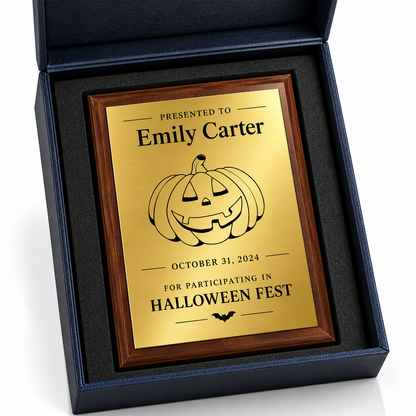 Spooky Legacy | Customized Halloween Participation Plaque