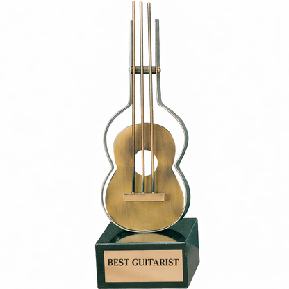 Guitar Handmade Metal Trophy
