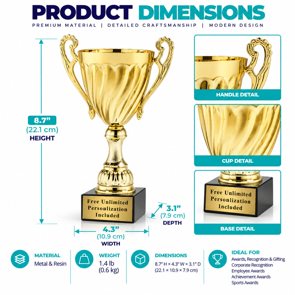 Gold Metal | Premium Sports Championship Trophy