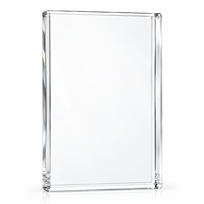 Cristal en coin | Trophée plaque commémorative gravée sur mesure