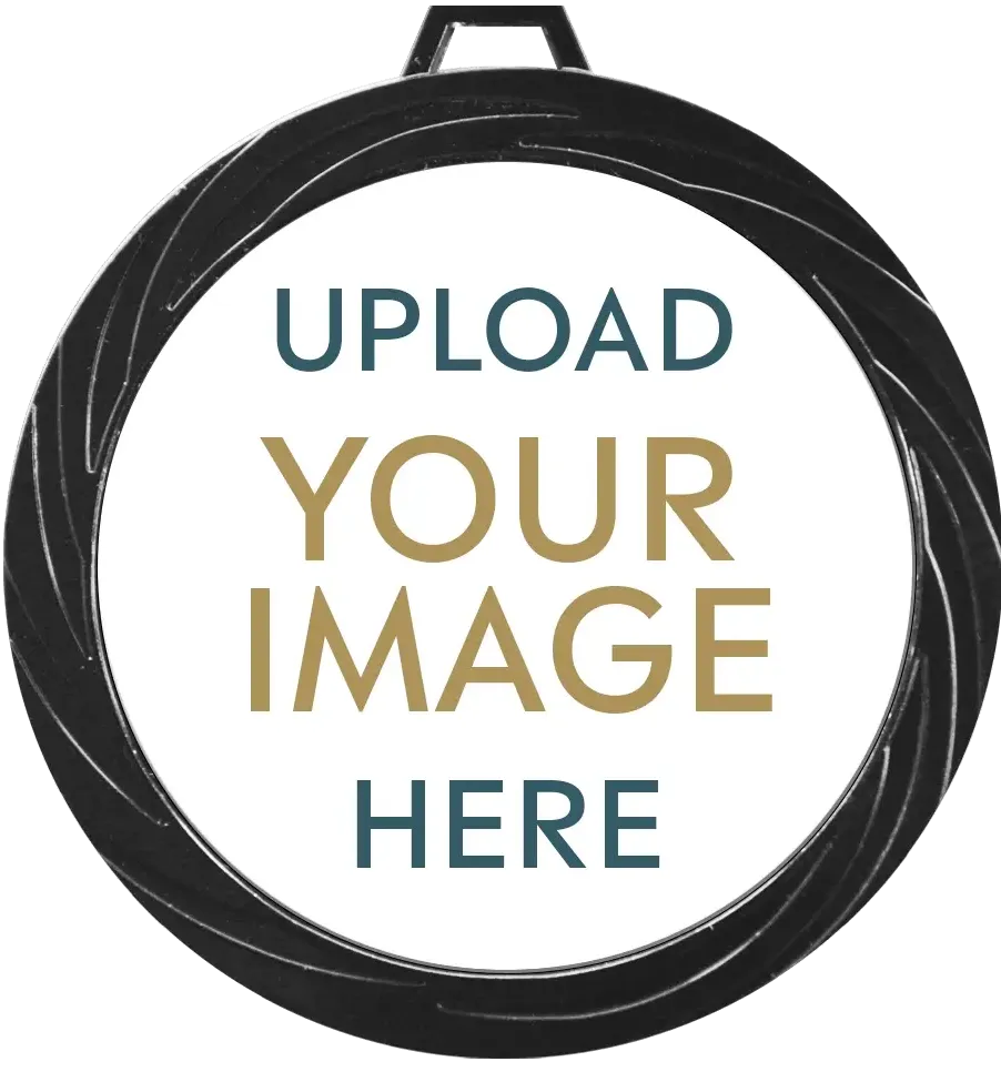 Black Lazer Custom Medal