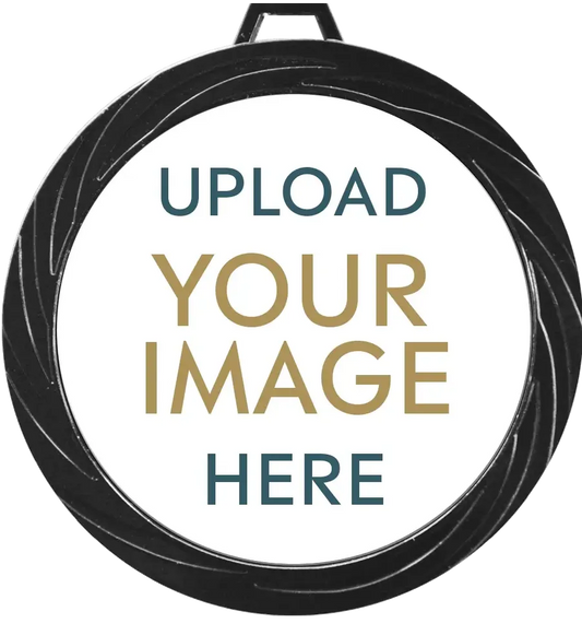 Black Lazer Custom Medal