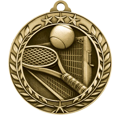 Large Star Tennis Medal