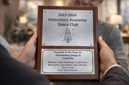 Walnut Stellar Plaque