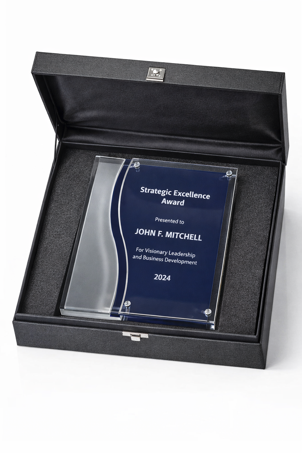 Legacy Multi-Plate Mahogany Plaque