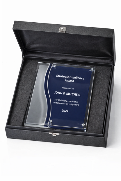 Legacy Multi-Plate Mahogany Plaque
