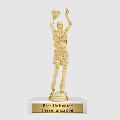 Legacy Basketball Trophy – Gold Basketball Award with Free Engraving - Customize Awards