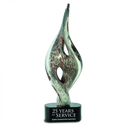 Multi - Color Optical Crystal Spire Twist Award - Customize Awards