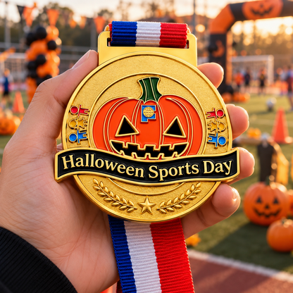 Pumpkin Victory | Customized Halloween Sports Day Medal