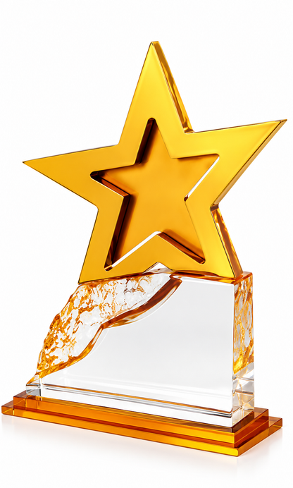 Starcrest Radiance | Acrylic Thanksgiving Star Appreciation Award