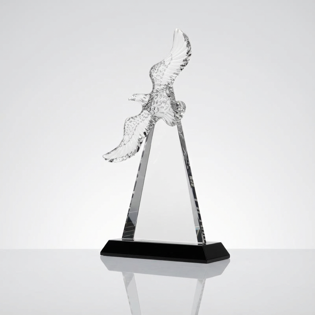 Eagle Apex Crystal Trophy