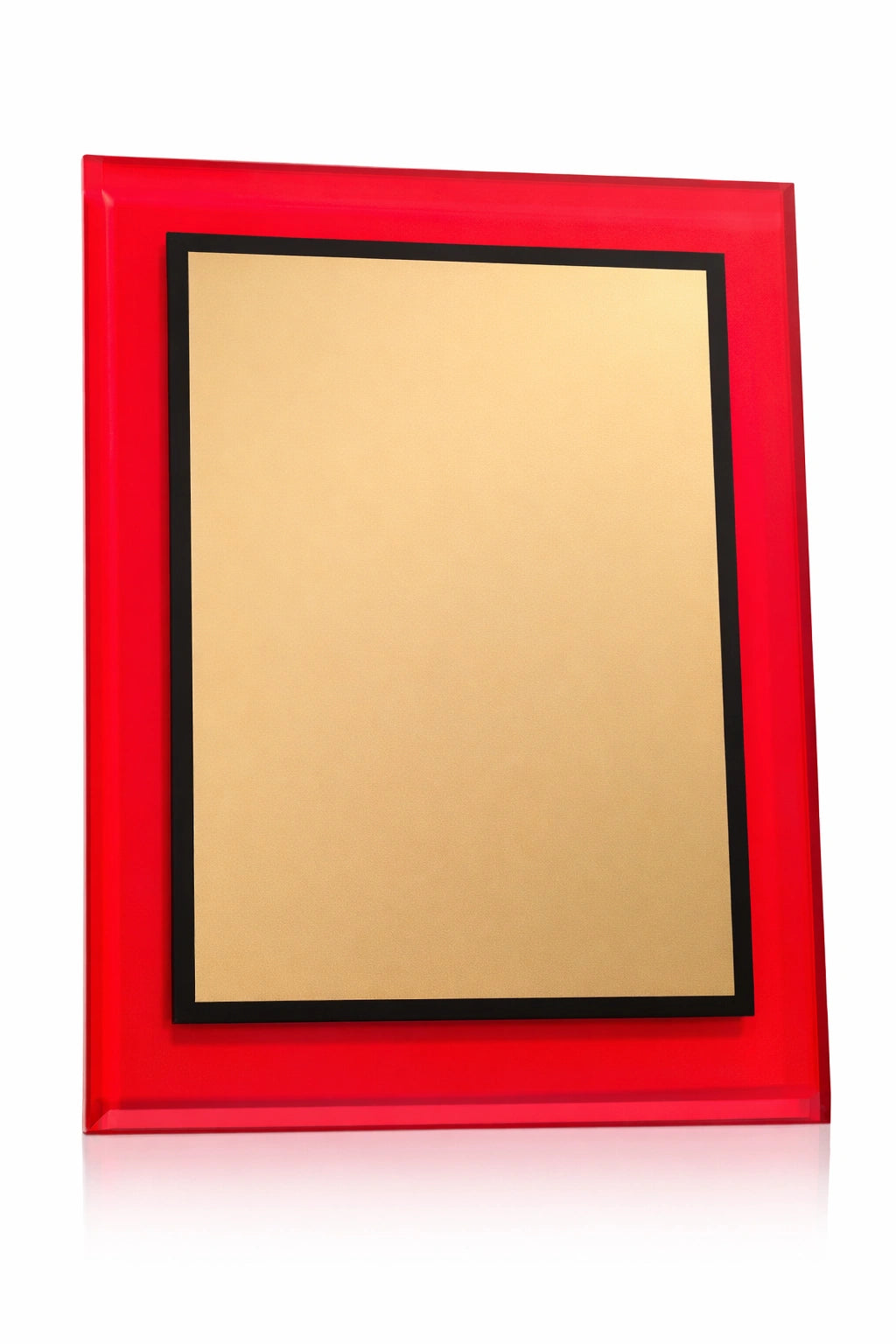 Crimson Gilded Vista Plaque