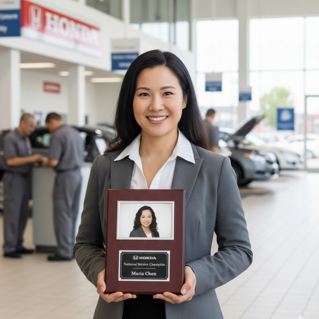 Rosewood Triumph Frame plaque