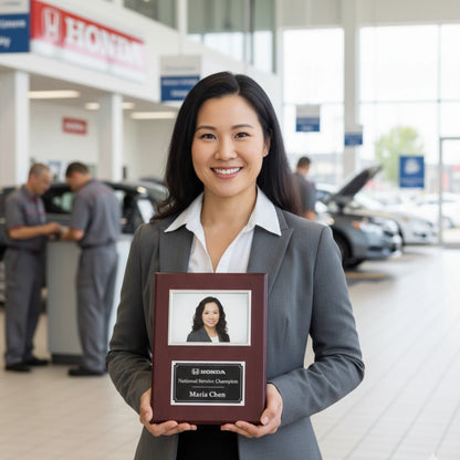 Rosewood Triumph Frame plaque