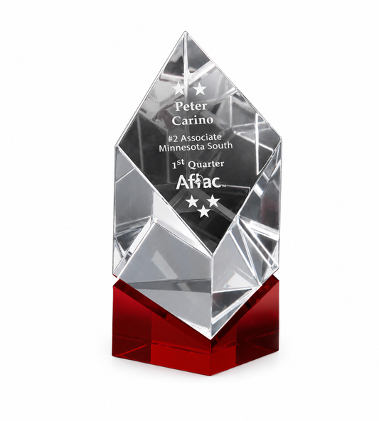 Vicksburg Ruby Crystal Award