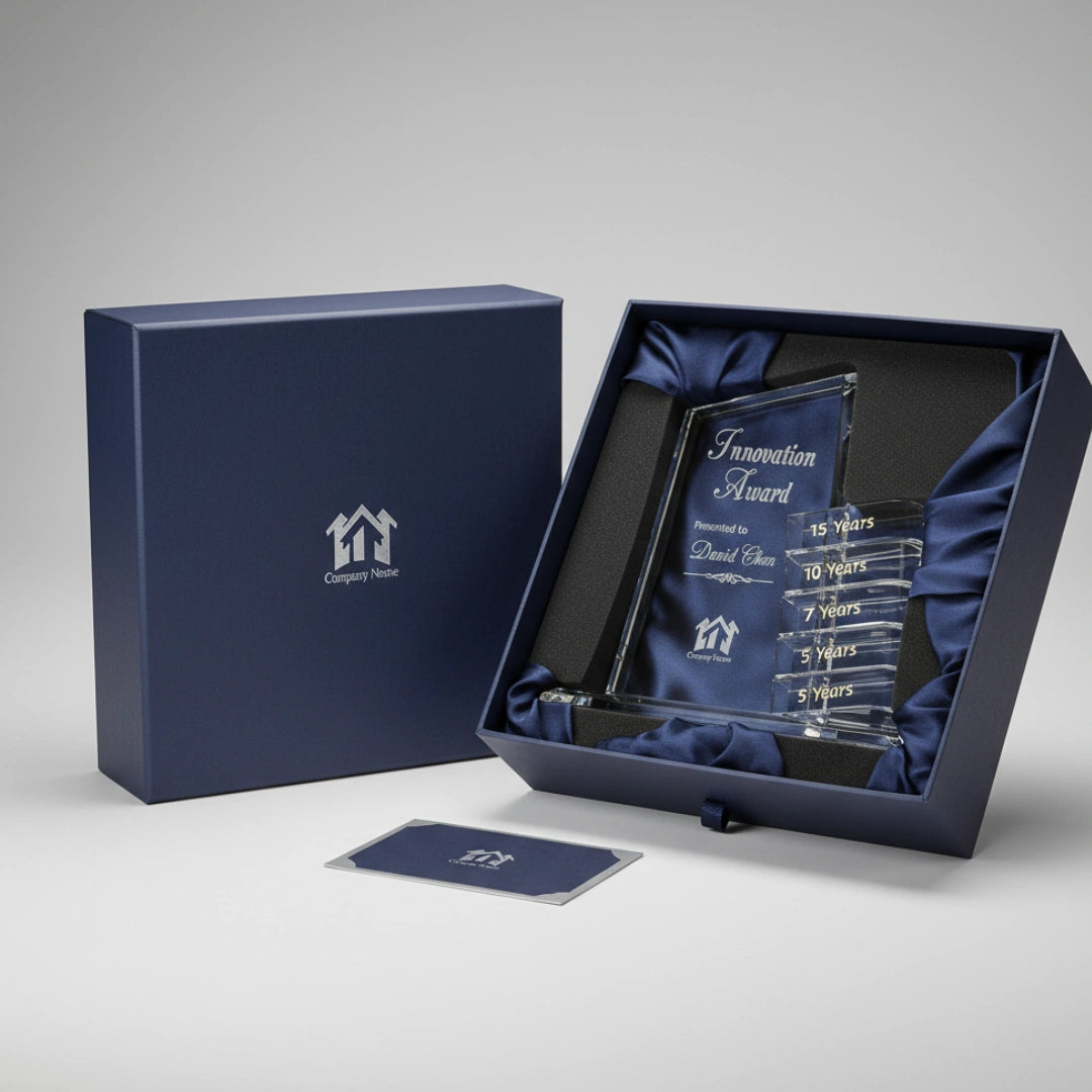 Crystal Progression Slant plaque