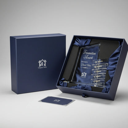 Crystal Progression Slant plaque