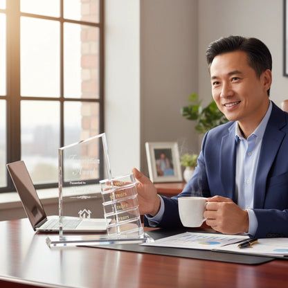 Crystal Progression Slant plaque