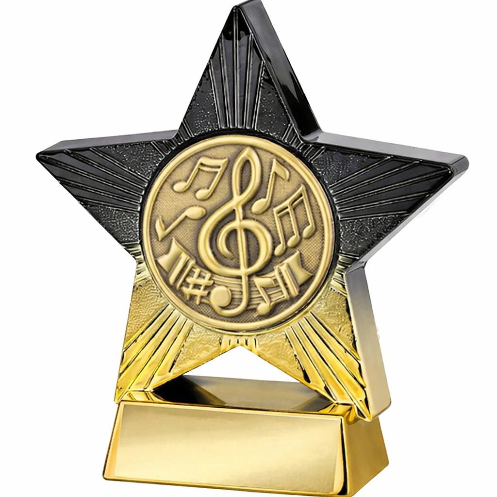Gold & Black Star plaque