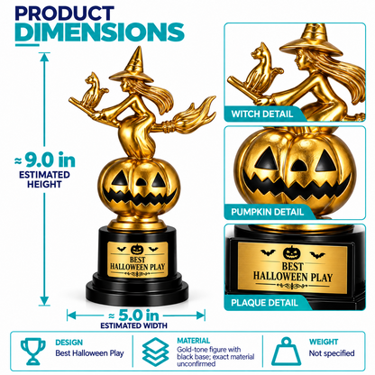 Enchanted Broom | Customized Halloween Witch Award