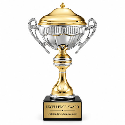 Gold & Silver | Premium Achievement Metal Trophy