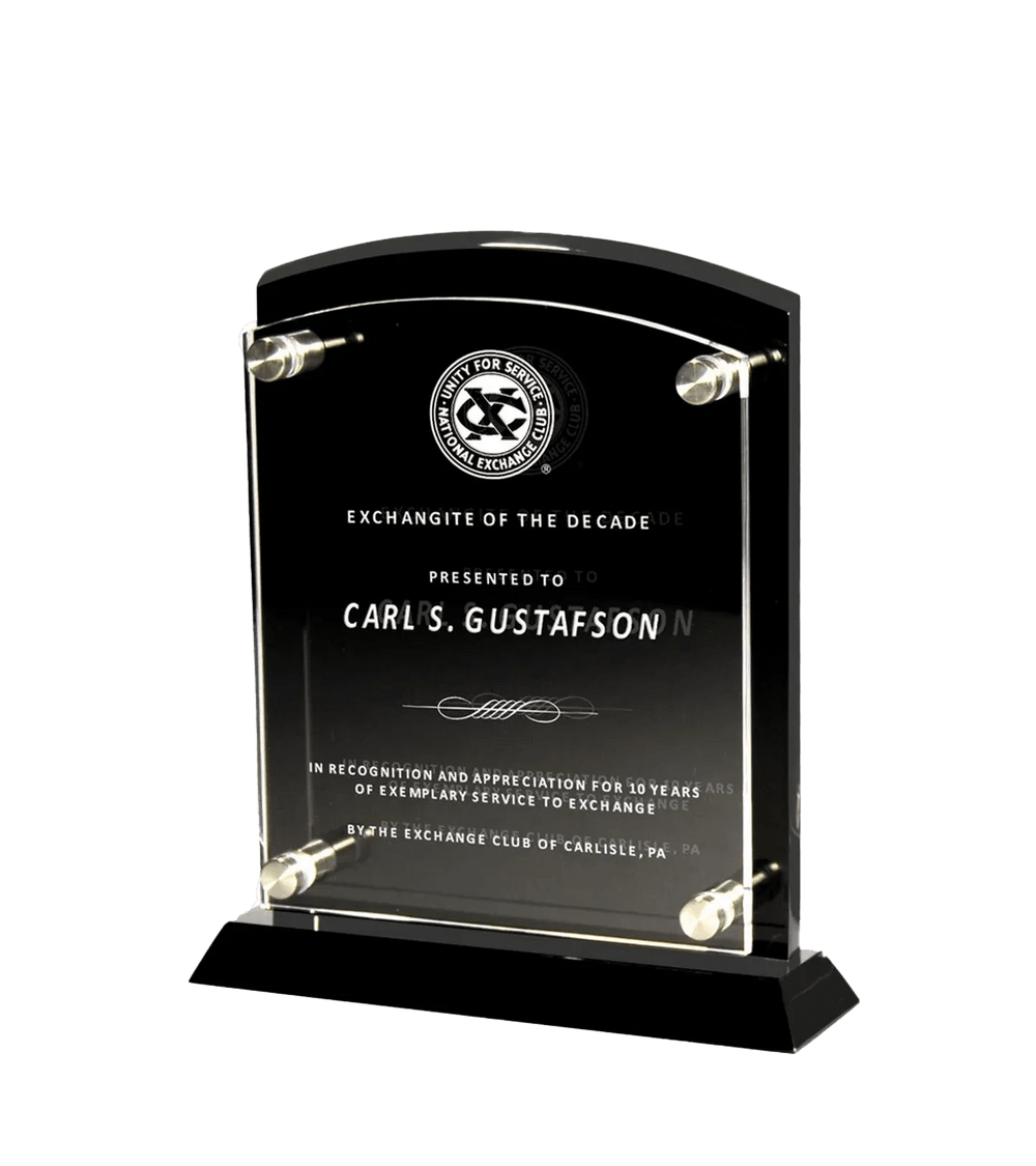 Floating Arc | Modern Plaque for Employee and Executive Recognition