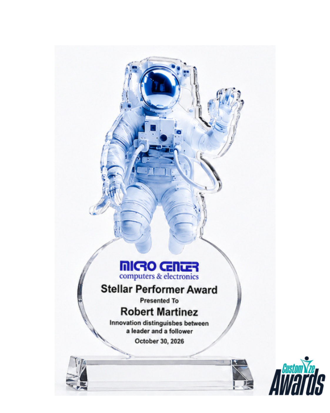 Orbit Astronaut | Space Excellence Crystal Award